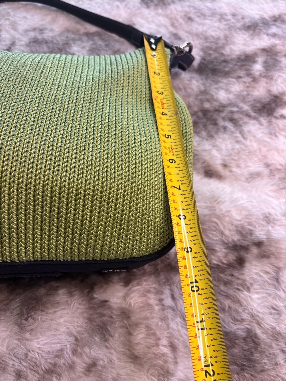 The Sak Green and Yellow Printed Interior Hobo